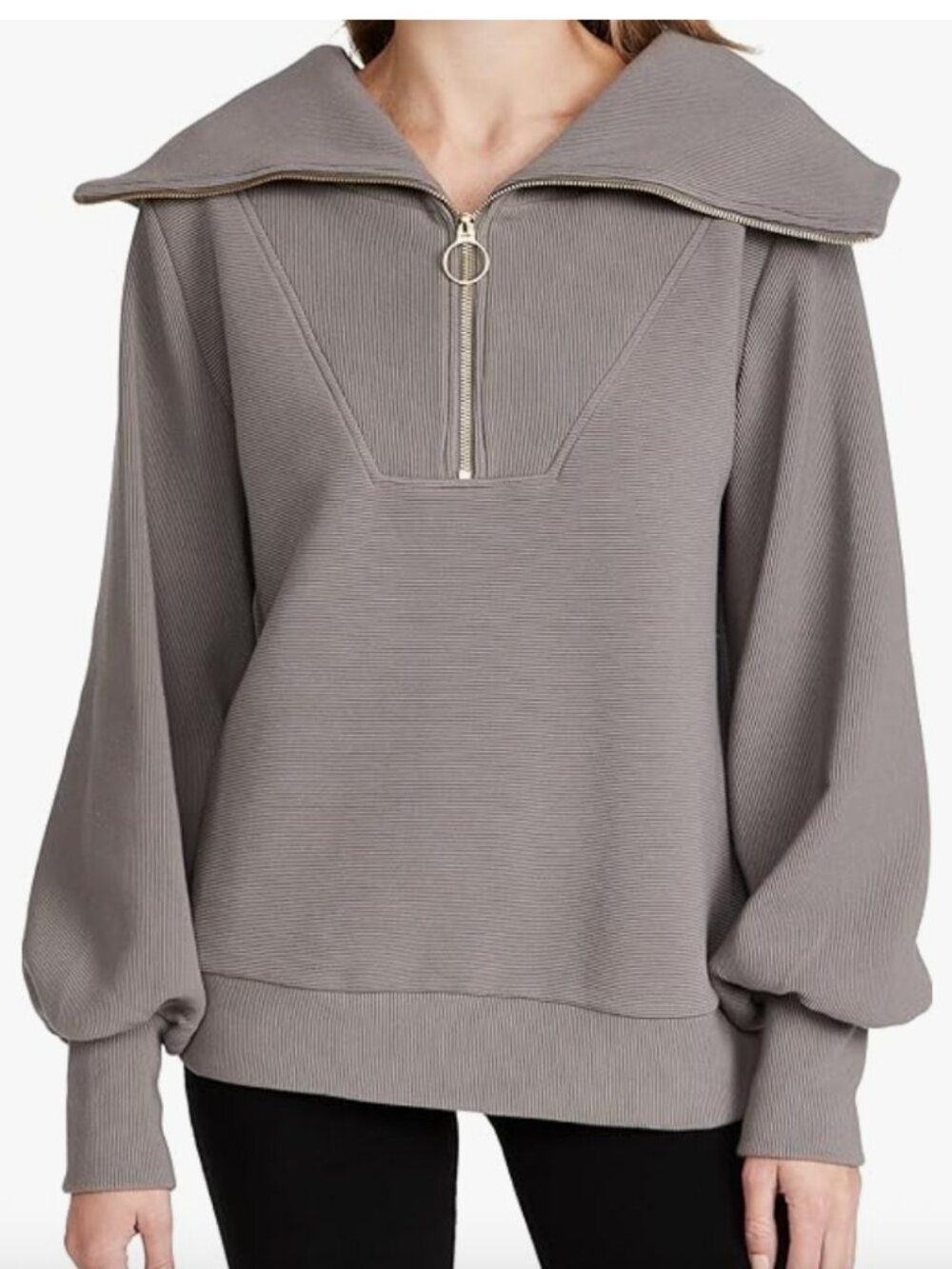 Varley Women's Vine Pullover Deep Charcoal sz Medium
